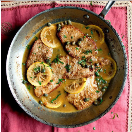 Order Veal Scaloppini with Lemon Sauce food online from Pagliucas store, Boston on bringmethat.com