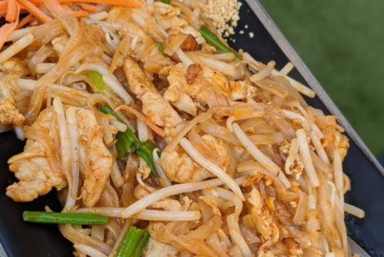 Order Pad Thai food online from Wood Cafe Thai Cuisine store, Fullerton on bringmethat.com