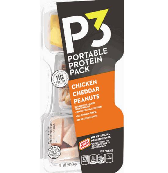 Order P3 Portable Protein Pack Chicken Cheddar Peanuts food online from IV Deli Mart store, Goleta on bringmethat.com