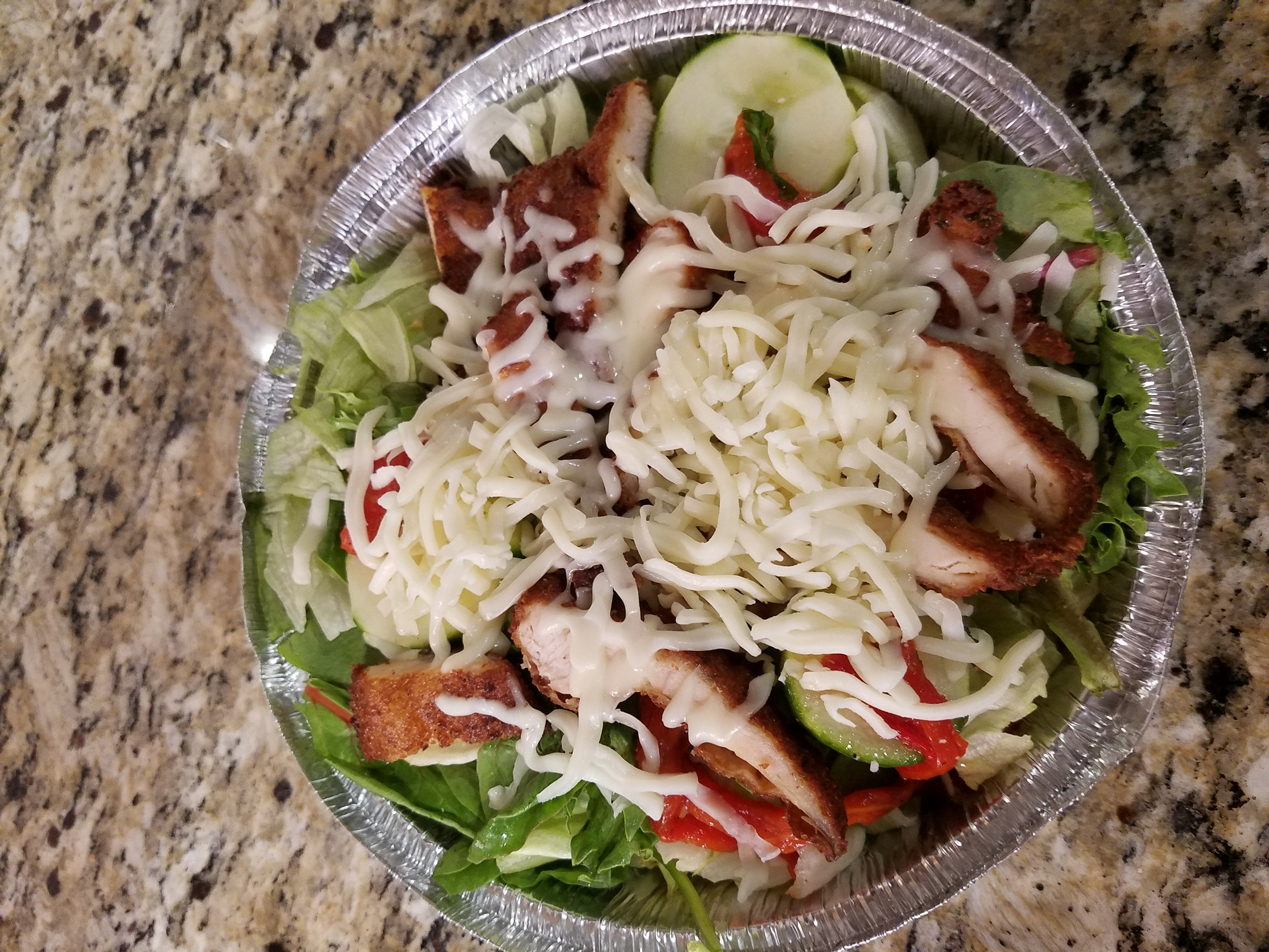 Order Crispy Chicken Salad food online from Our Place Pizza & Catering store, Edison on bringmethat.com