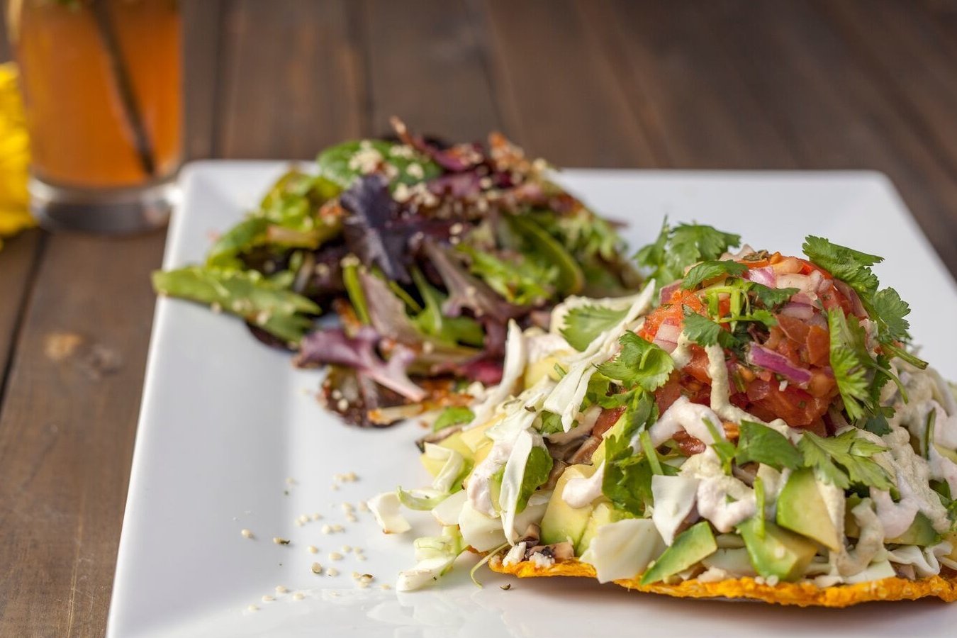 Order Tostada (Living Food) food online from Au Lac store, Los Angeles on bringmethat.com