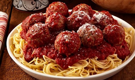 Order Spaghetti with Meatballs food online from Villa Fresh Italian Kitchen store, Nashville on bringmethat.com