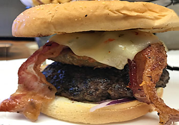 Order Popper Burger food online from Jasper Cafe store, Medford on bringmethat.com