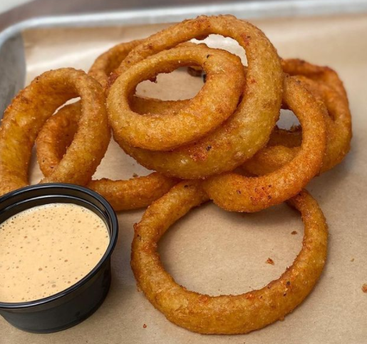 Order 3. Onion Rings food online from Ghost Dogs store, Columbus on bringmethat.com