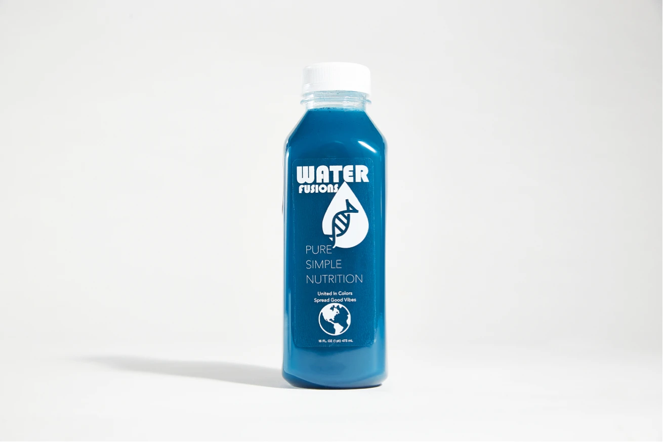 Order 16 oz. Blue Ice Fusion Drink   food online from Water Fusions store, Salt Lake City on bringmethat.com