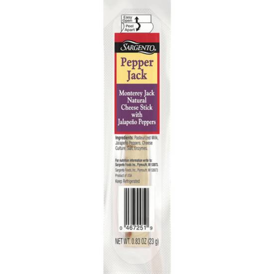 Order Sargento Natural Pepper Jack Cheese Stick 1ct .83oz food online from Everyday Needs by Gopuff store, Culver City on bringmethat.com