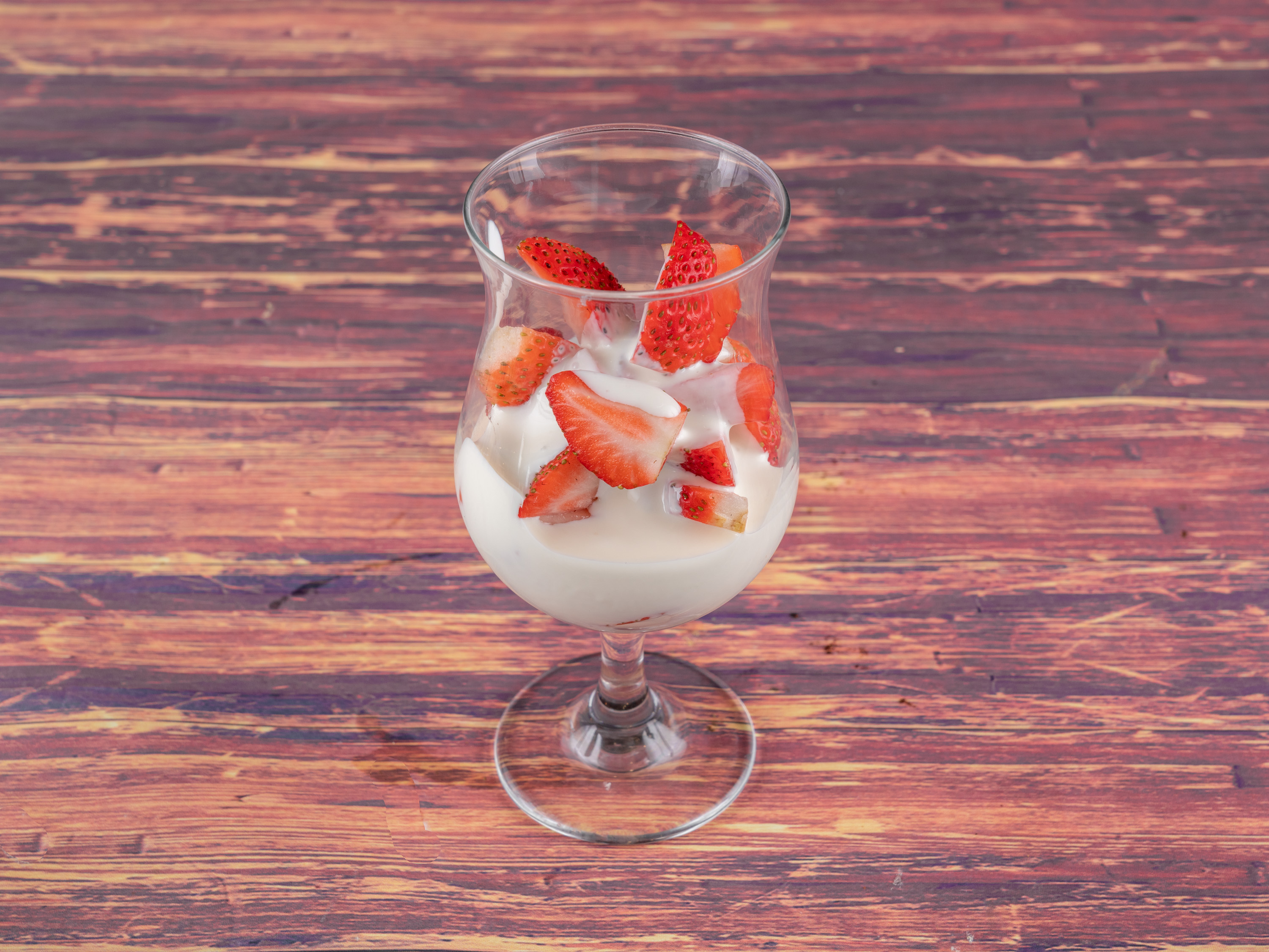 Order Strawberries and Cream Parfait food online from Di Maria store, Humble on bringmethat.com
