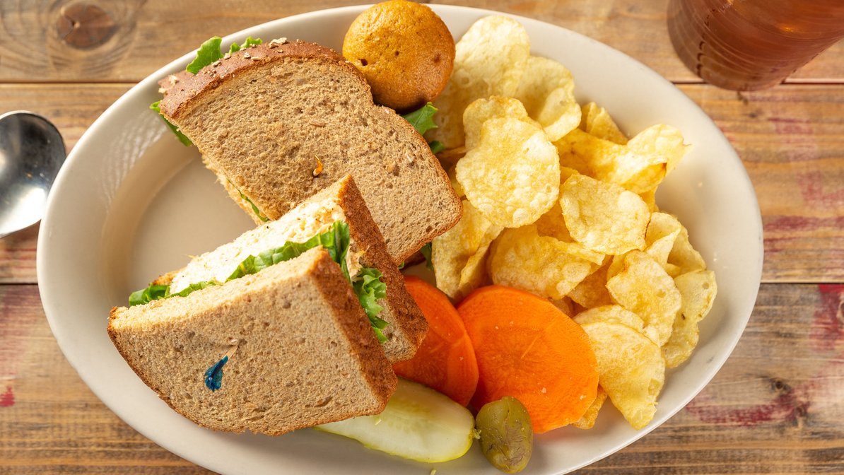 Order Chicken Salad Sandwich food online from Savannah Cafe & Bakery store, Pasadena on bringmethat.com