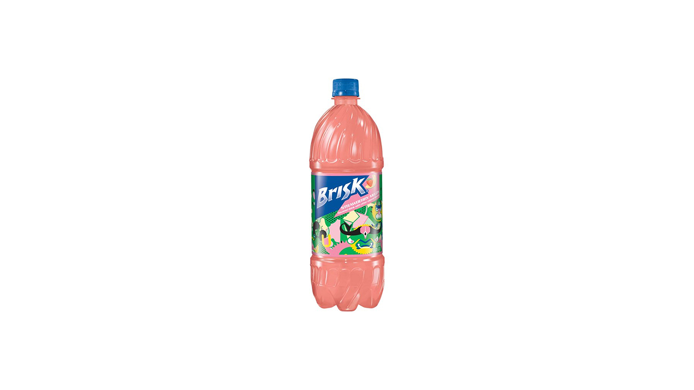 Order Lipton Brisk Strawberry Melon 1L food online from Extramile store, Los Angeles on bringmethat.com