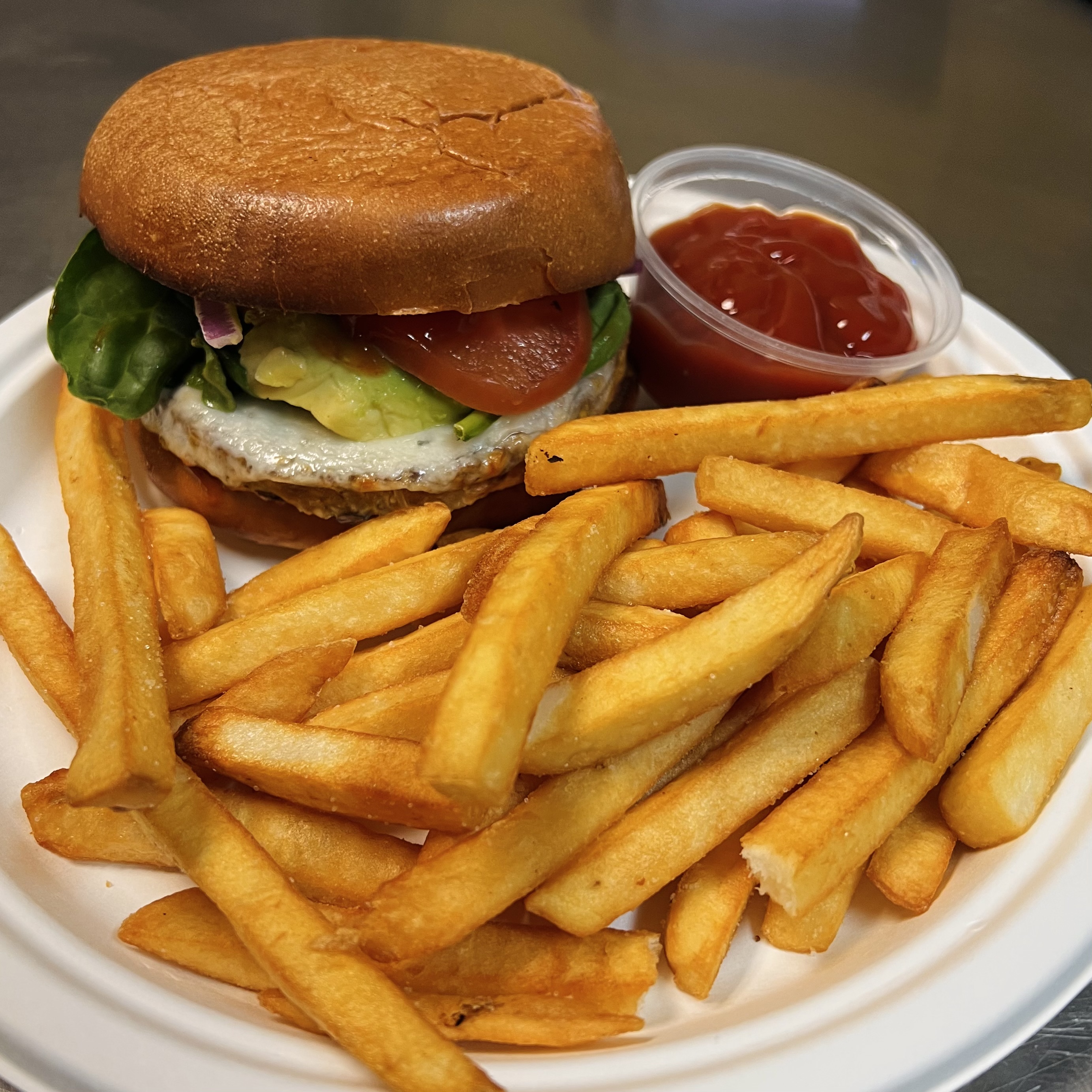 Order Veggie Burger food online from Noho pizza man store, North Hollywood on bringmethat.com