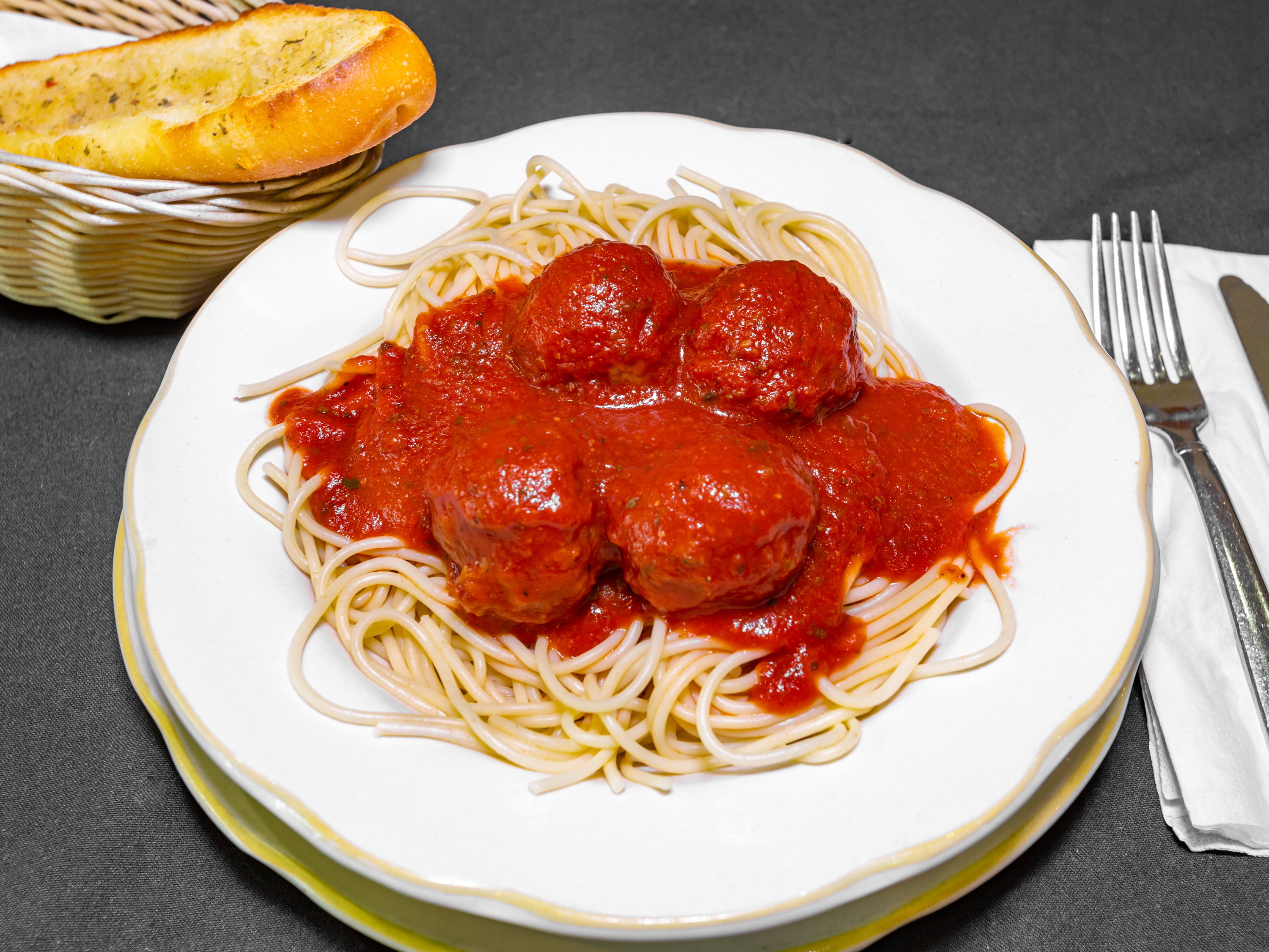 Order Spaghetti with Meatballs food online from Hot Spot I Steak & Hoagie Restaurants Inc store, Doylestown on bringmethat.com
