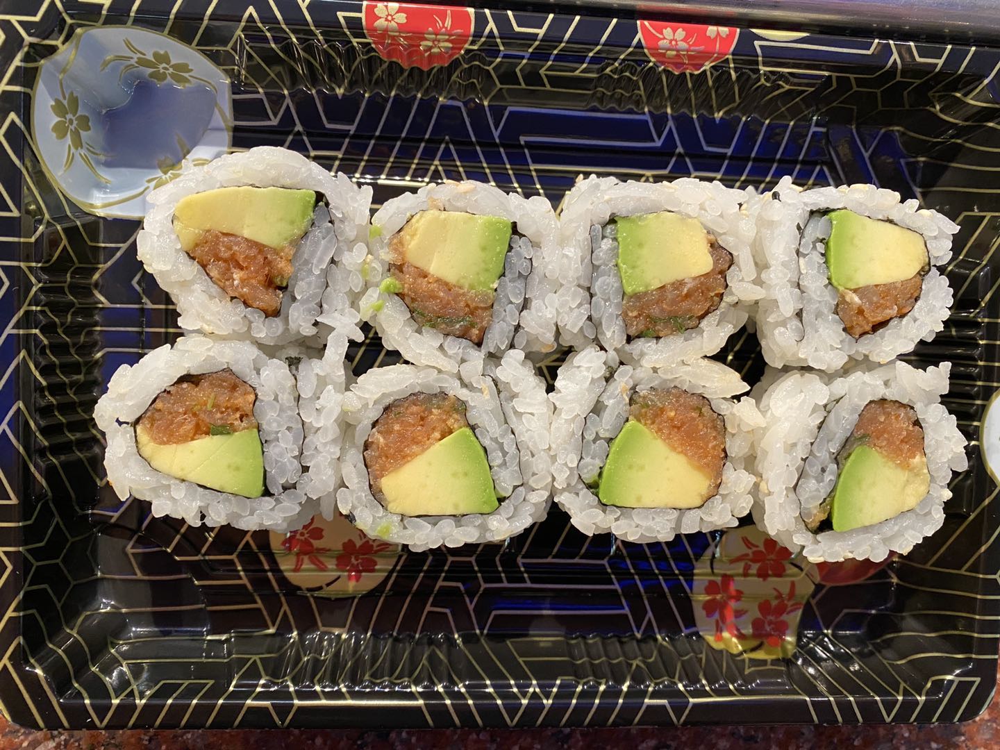 Order 12. Spicy Tuna Roll   food online from Jins Buffet store, Lincolnton on bringmethat.com
