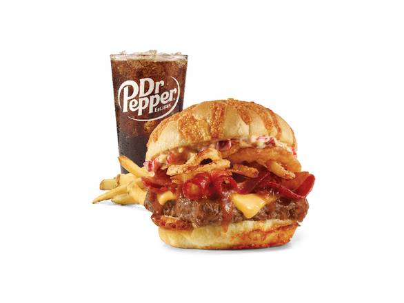 Order Big Bacon Cheddar Cheeseburger Combo food online from Wendy store, COLUMBUS on bringmethat.com