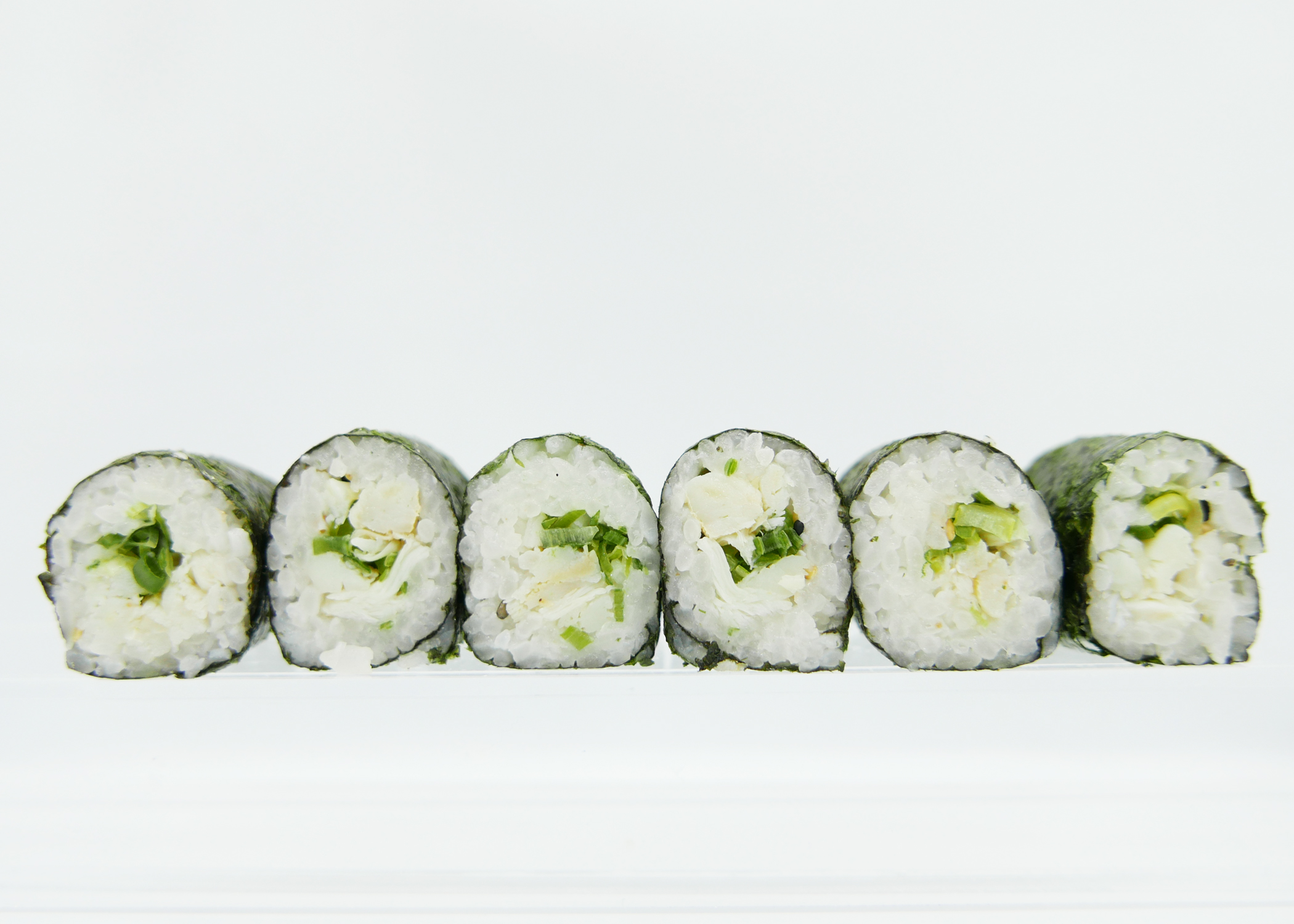 Order Negi Kani Maki (6)  **New Menu** food online from Shinju Sushi store, Chicago on bringmethat.com