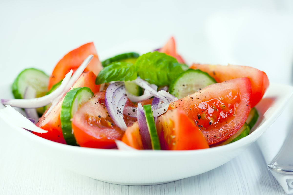 Order Tomato and Cucumber Salad food online from Sbarro store, Chicago on bringmethat.com