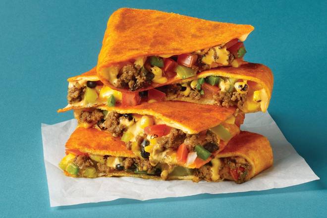 Order *NEW* Cravin' Carnitas Quesadilla food online from Savage Burrito store, Dallas on bringmethat.com
