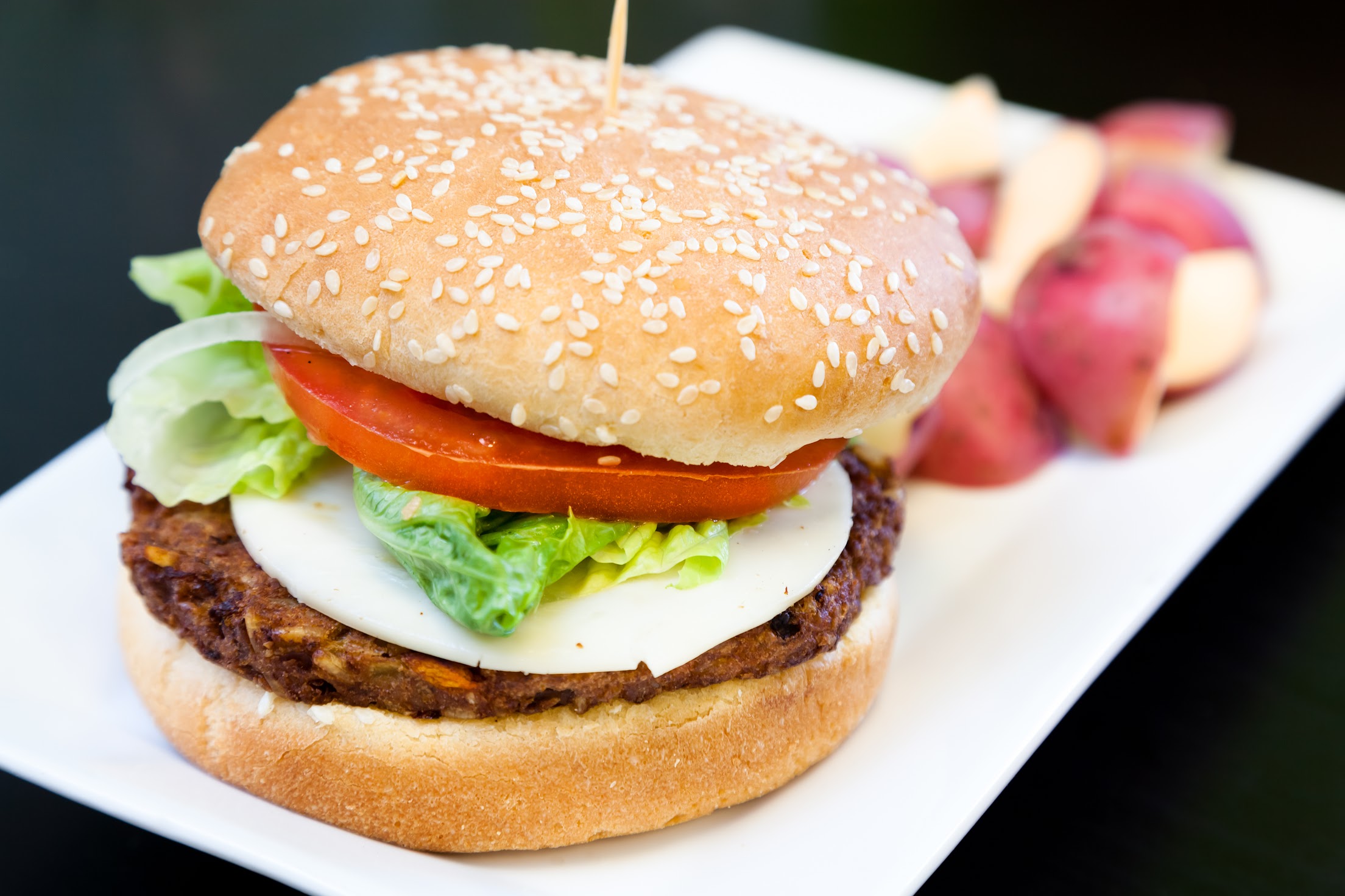 Order Veggie Burger food online from Brazilian Muscle Bowls store, Bakersfield on bringmethat.com