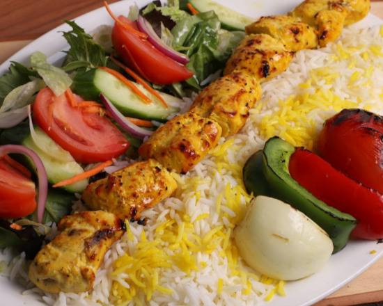 Order Chicken Kabab Plate food online from Legal Burgers store, Fremont on bringmethat.com
