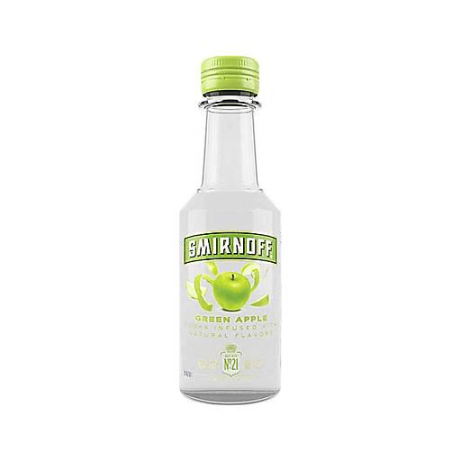 Order Smirnoff Apple Twist Vodka (50 ML) 78372 food online from Bevmo! store, San Diego on bringmethat.com