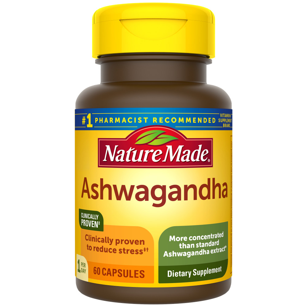 Order Nature Made Ashwagandha Capsules  - 125mg, 60 ct food online from Bartell store, Edmonds on bringmethat.com