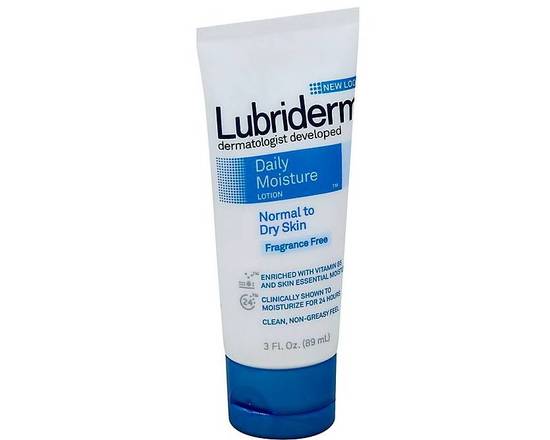 Order Lubriderm Daily Moisture Cream 3 oz food online from McLean Ave Pharmacy store, Yonkers on bringmethat.com