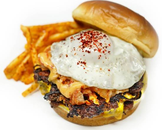 Order Kimchi Burger food online from Ikigaido Umami Fries store, Tulsa on bringmethat.com