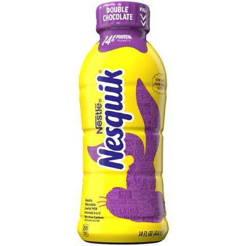 Order NESQUIK Low Fat Double Chocolate Milk 14oz food online from Speedway store, Clifton Park on bringmethat.com