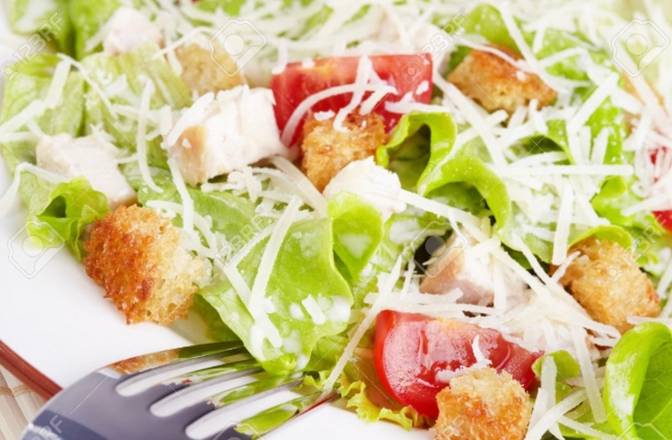 Order Large Crispy Caesar Salad food online from Pie In The Sky store, Baltimore on bringmethat.com