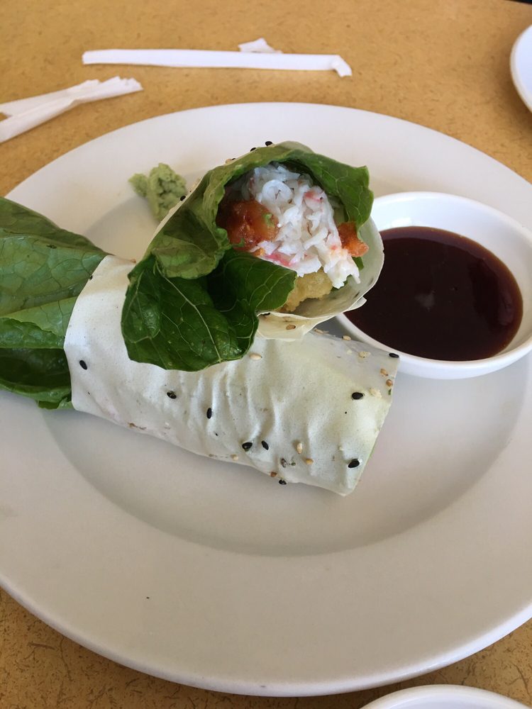 Order 7. Lettuce Roll food online from Sushi Town store, Costa Mesa on bringmethat.com