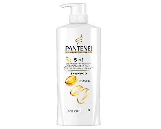 Order Pantene Advanced Care Shampoo 5 in 1 Pro-vitamin B5 Complex 38.2 Oz food online from Pacific Liquor Market store, Bell Gardens on bringmethat.com