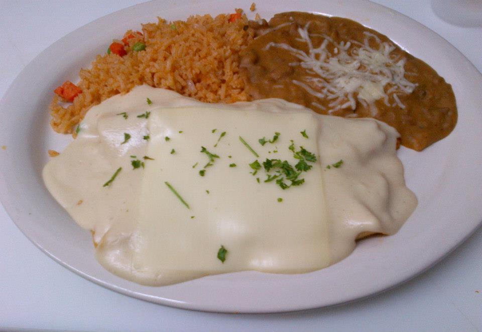 Order 5C. Chicken Enchilada food online from Senor Bean Mexican Grill-Cantina store, Dallas on bringmethat.com