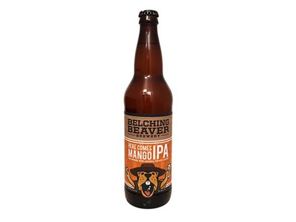 Order Belching Beaver Here Comes Mango IPA - 6x 12oz Cans food online from Wine Expo store, Santa Monica on bringmethat.com