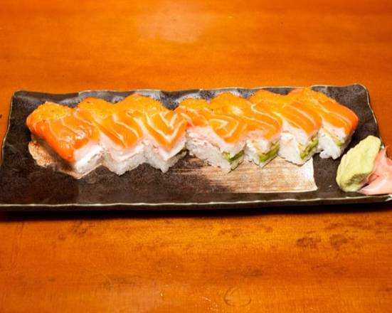 Order Salmon Lemon Box Roll food online from Aoki Japanese Restaurant store, La Verne on bringmethat.com