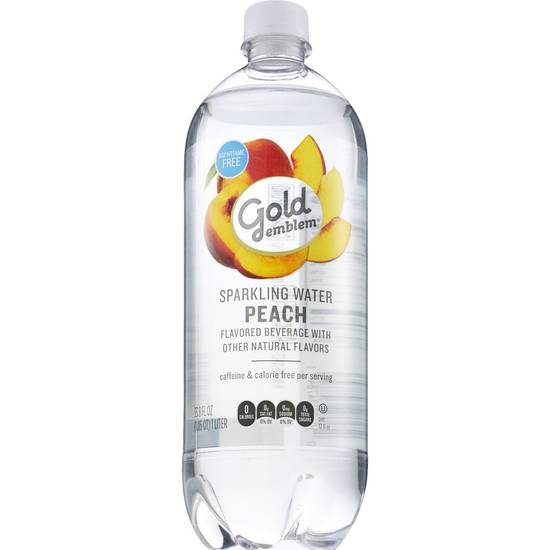 Order Gold Emblem Sparkling Water 33.8 OZ, Peach food online from Cvs store, SAINT CLAIR SHORES on bringmethat.com