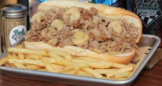 Order 8. Mushroom Cheesesteak food online from Fred's Downtown Philly store, Lewisville on bringmethat.com