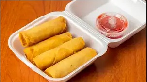 Order 4 Piece Spring Roll food online from Manning Chinese Buffet store, Reedley on bringmethat.com