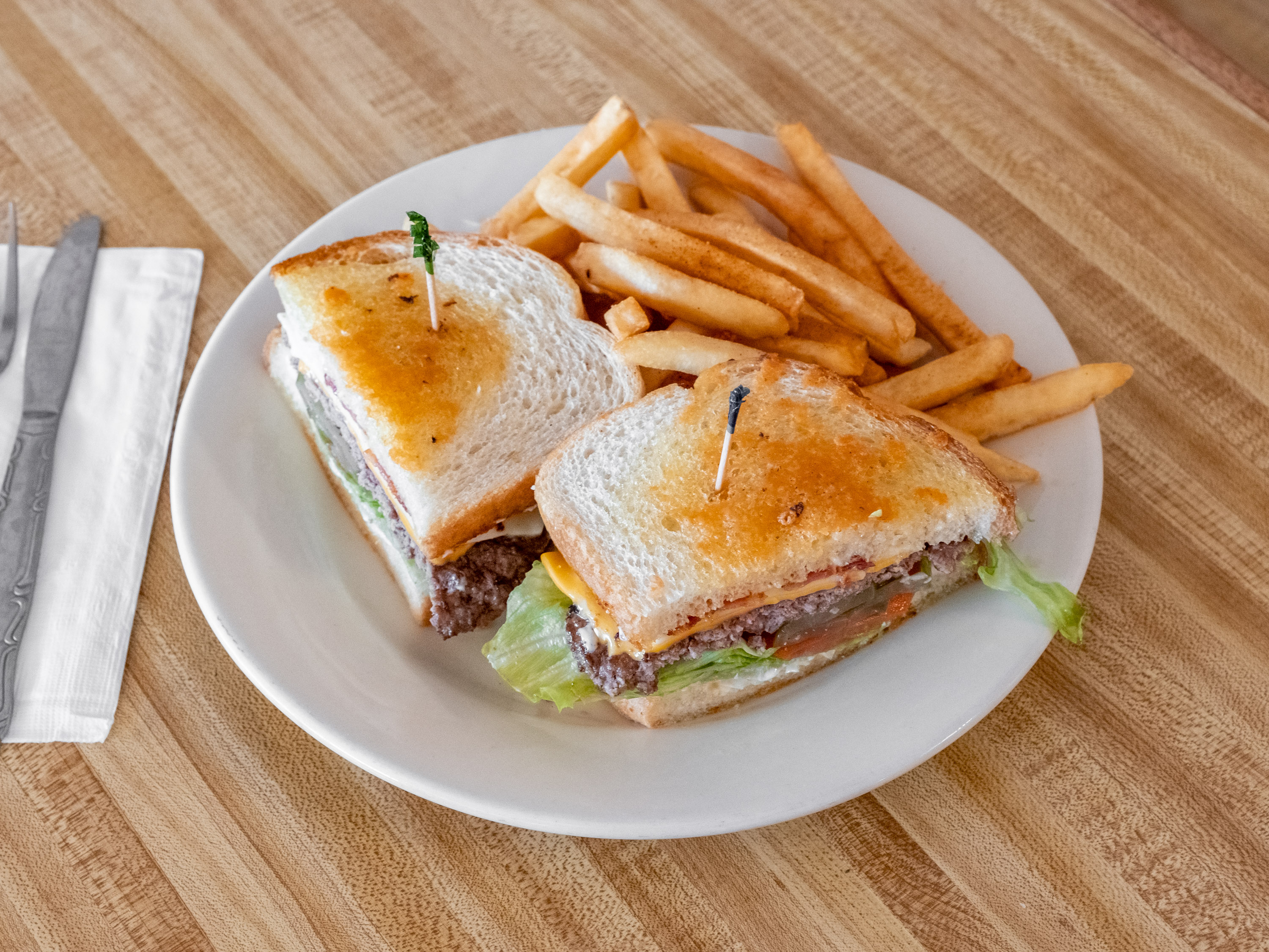 Order Frisco Burger food online from B & C Burgers store, Placentia on bringmethat.com