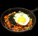 Order R5. Kimchi Fried Rice (Kimchi Bokum Bap) food online from Lucky Palace Korean Restaurant store, Houston on bringmethat.com