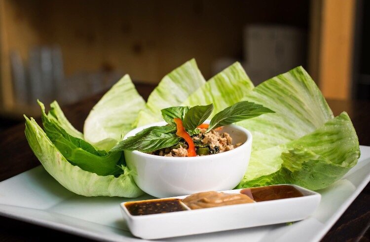 Order Asian Chicken Basil Wrap food online from Spice thai store, New York on bringmethat.com