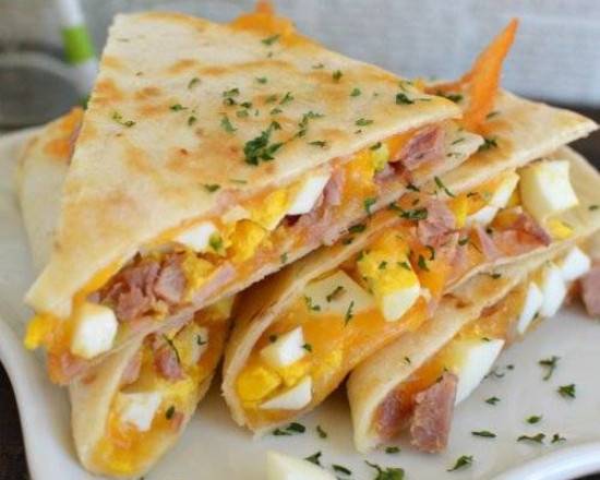 Order Breakfast Quesadilla with Fries food online from Ctown Supermarkets store, Uniondale on bringmethat.com