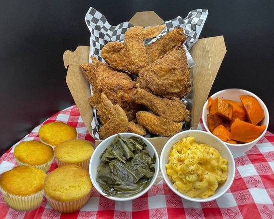 Order 20 pcs Bucket Family Meal food online from Keith Chicken N Waffles store, Daly City on bringmethat.com
