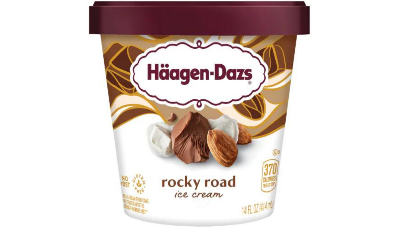 Order Haagen-Dazs Ice Cream Rocky Road 14 oz Pint food online from Robert Market store, Los Angeles on bringmethat.com