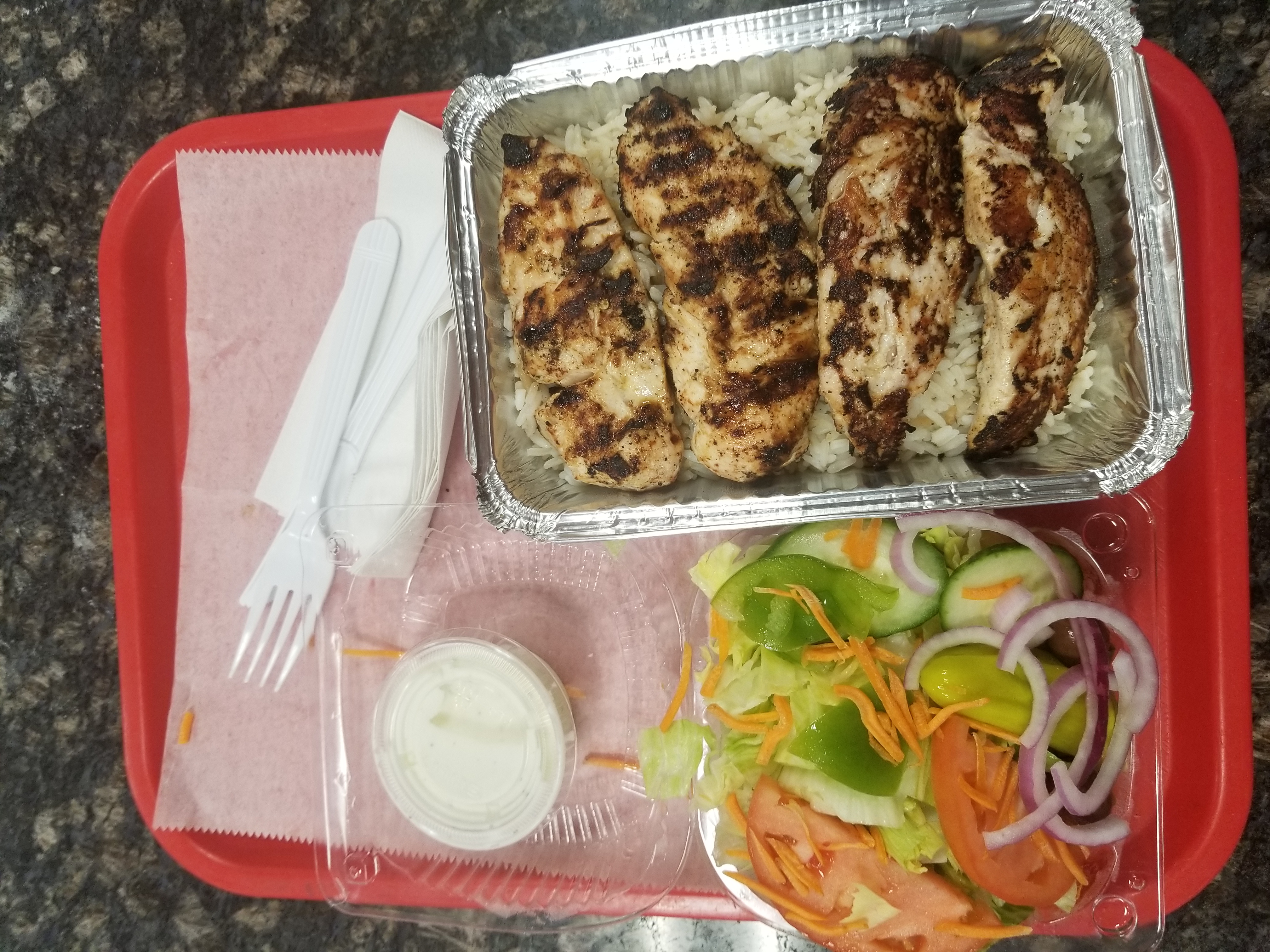 Order Grilled Chicken Dinner food online from Mona Lisa Pizza & Grill store, Cambridge on bringmethat.com