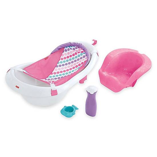 Order Fisher-Price® 4-in-1 Sling n Seat Bath Tub in Pink/White food online from Buybuy Baby store, Franklin on bringmethat.com