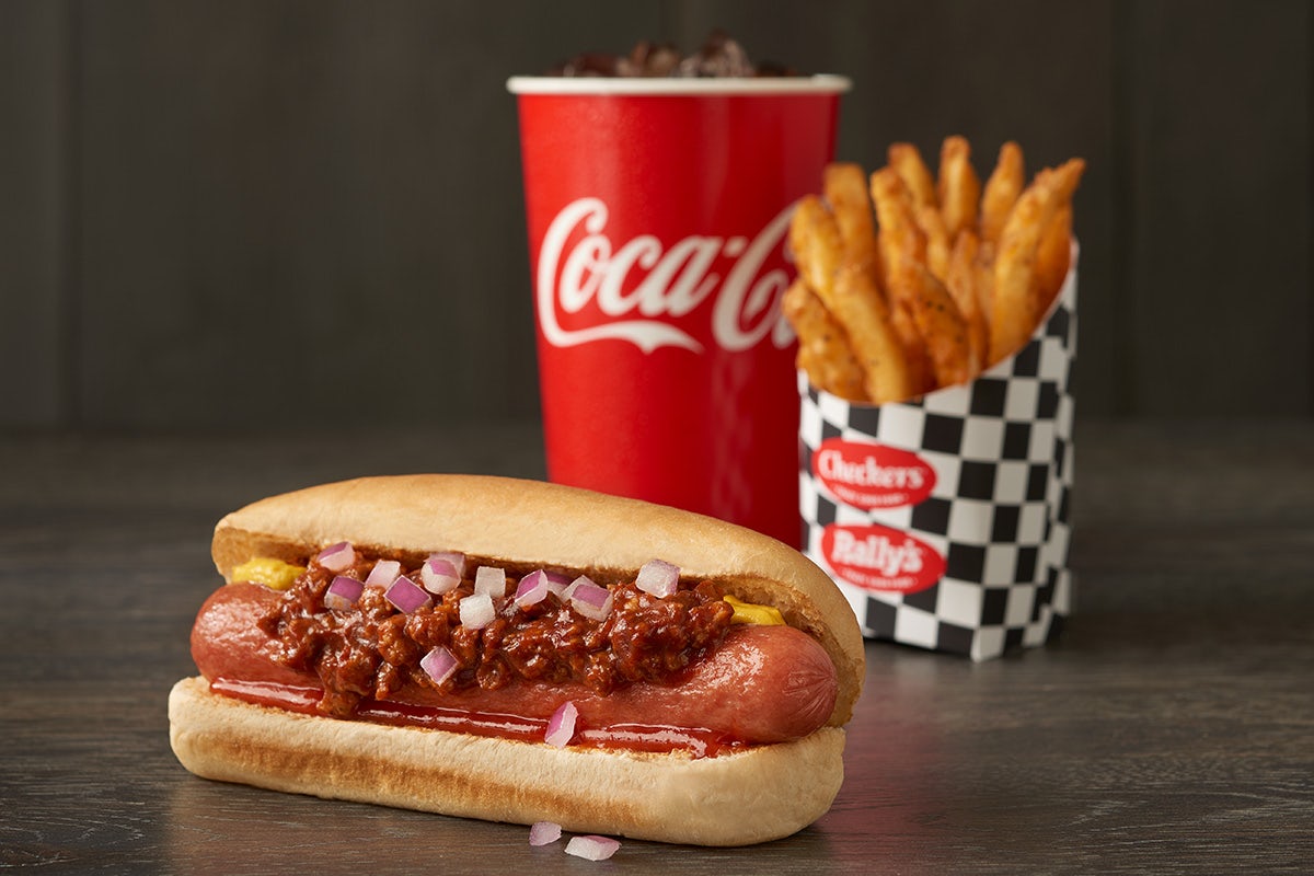 Order Chili Dog Combo food online from Rally's Hamburgers store, Franklin on bringmethat.com