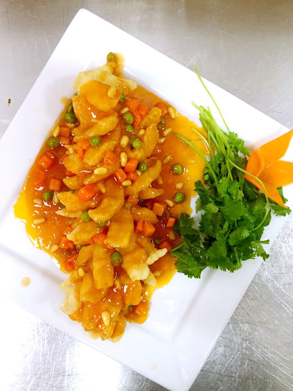 Order Crispy Whole Fish with Pine Nuts Sauce food online from Chinese Express store, Gaithersburg on bringmethat.com