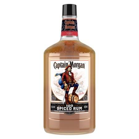 Order Captain Morgan 100 Proof Spiced Rum, 1.75 L food online from Waldi Discount Liquor store, Ansonia on bringmethat.com