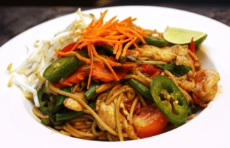 Order 413. Thai Spaghetti food online from Siam Pasta store, Chicago on bringmethat.com