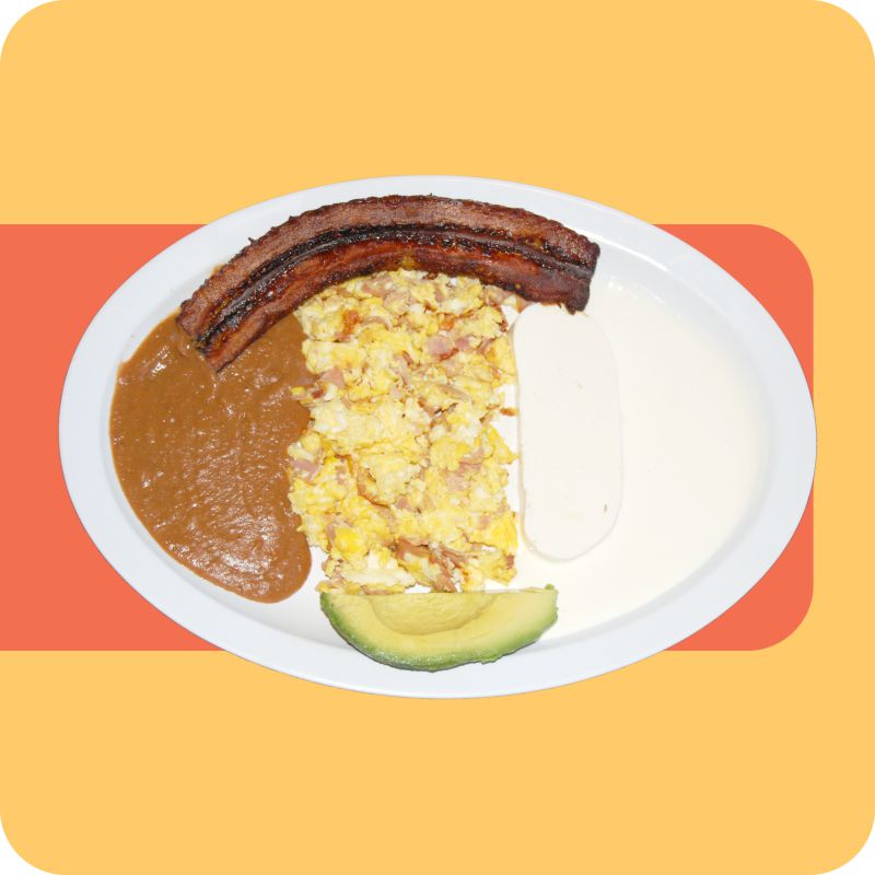 Order Huevos Con Jamon Desayuno food online from El Tikal store, Lynn on bringmethat.com