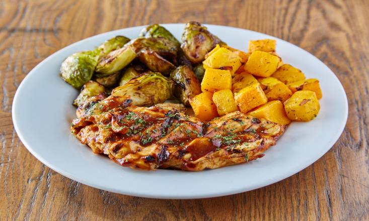 Order BBQ Chicken Plate (gf) food online from Bushfire Kitchen store, Del Mar on bringmethat.com